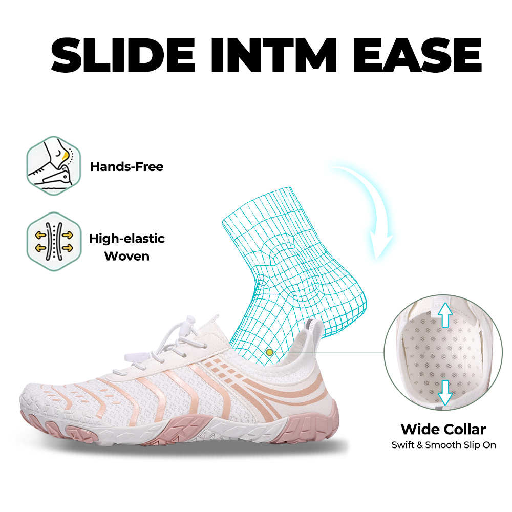 EcoComfort - Ultimate Wellness Barefoot Shoes - White Pink