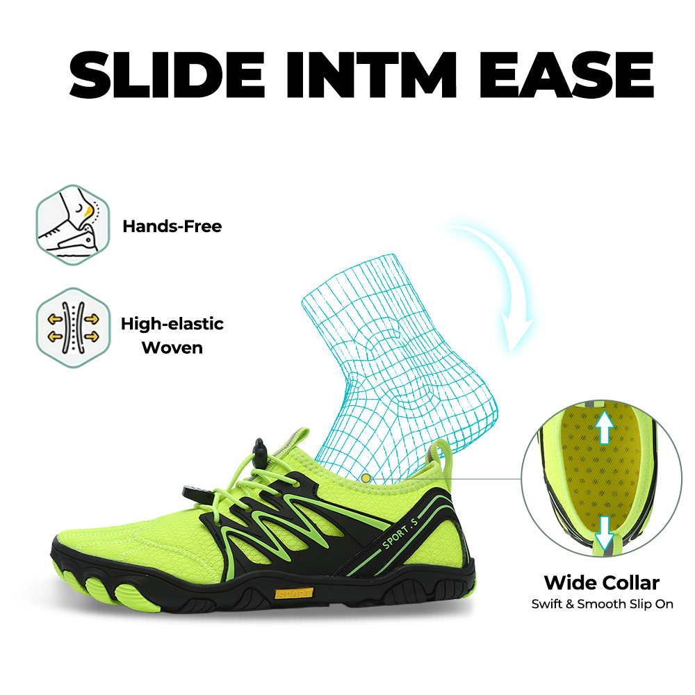 WildStride Pro: All-Terrain Grip Barefoot Shoes (Unisex) - Green