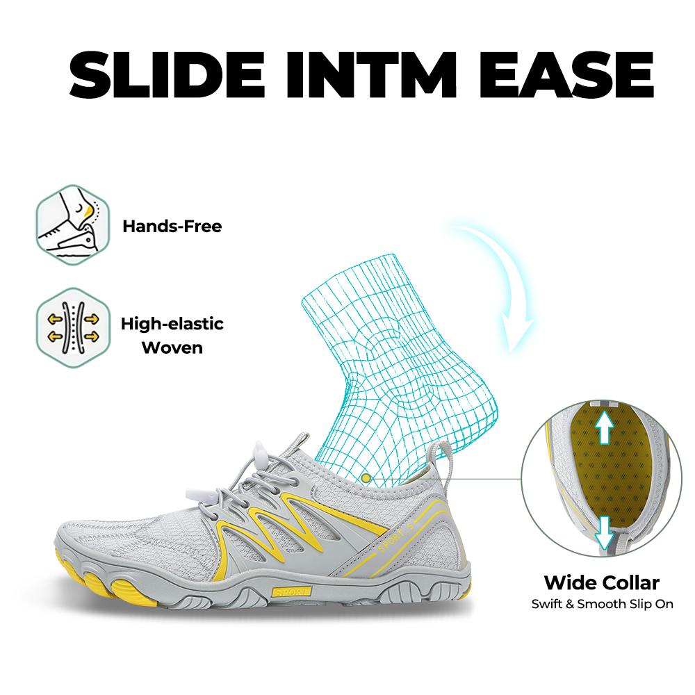 WildStride Pro: All-Terrain Grip Barefoot Shoes (Unisex) - Gray