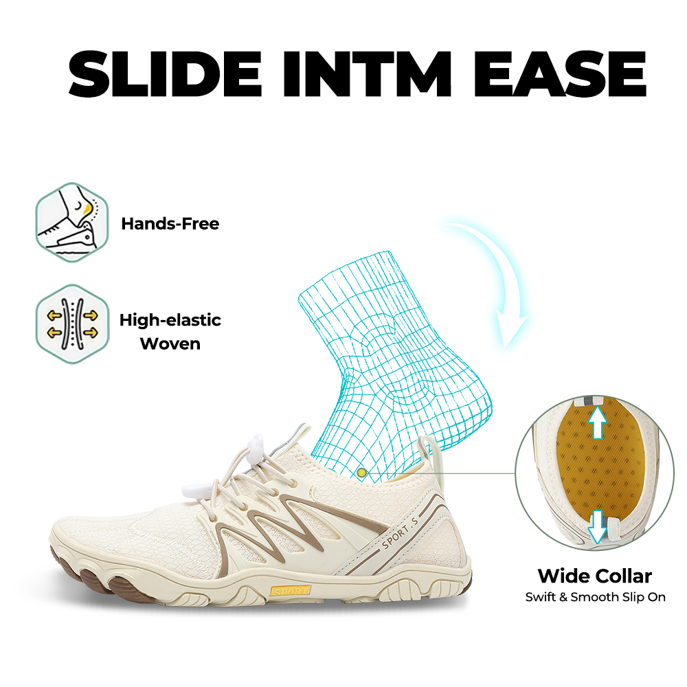 WildStride Pro: All-Terrain Grip Barefoot Shoes (Unisex) - Beige