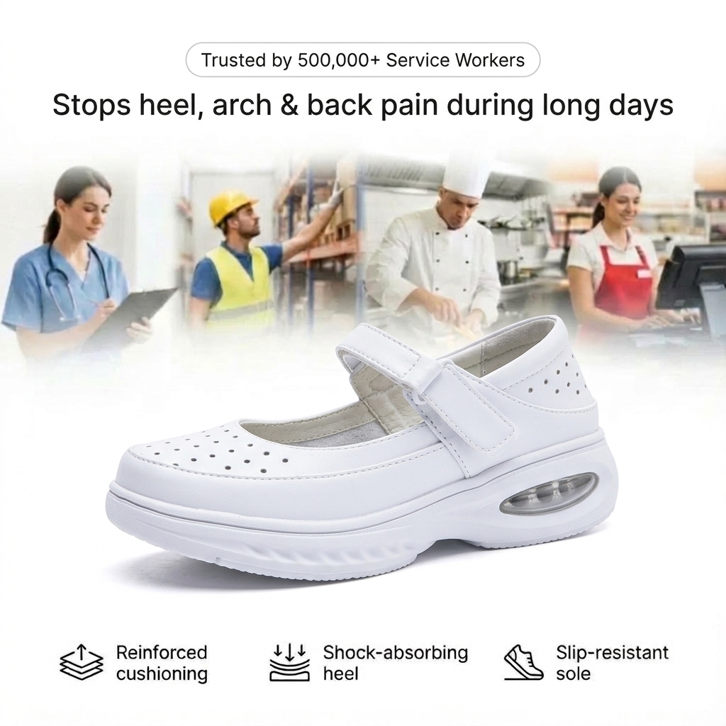 Softswear™ Breeze Air — Breathable Mary Jane Work Shoes for All-Day Comfort