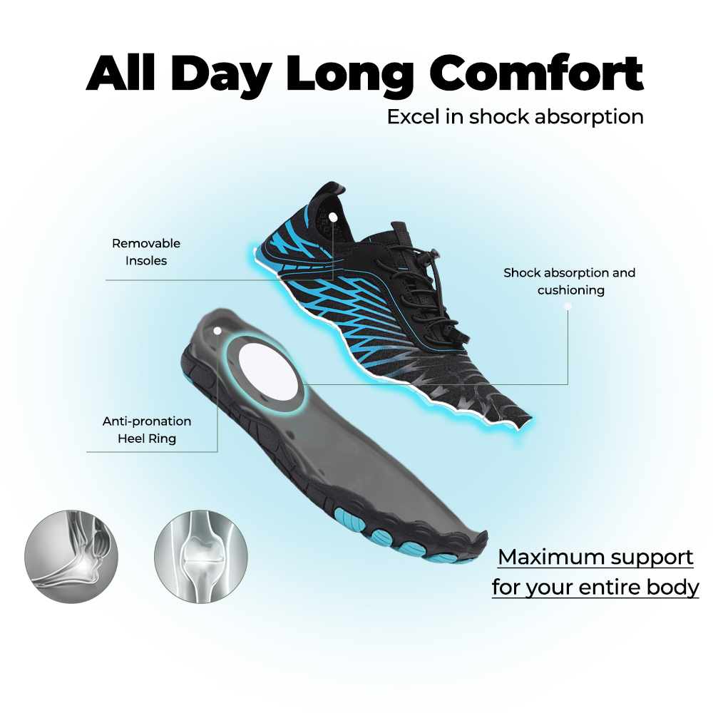 Lorax Pro - Healthy & non-slip barefoot shoes (Unisex) - Blue