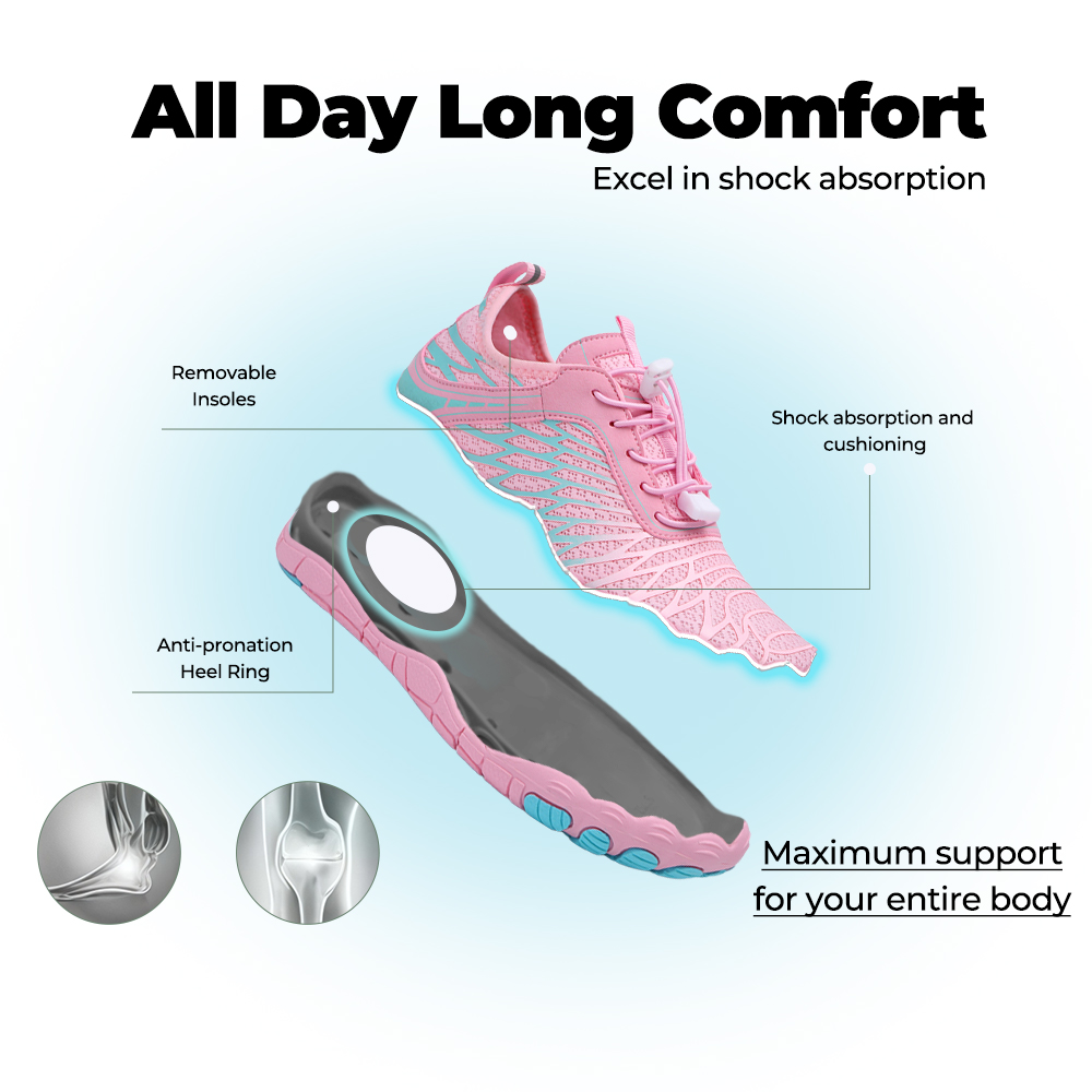 Lorax Pro - Healthy & non-slip barefoot shoes (Unisex) - Pink