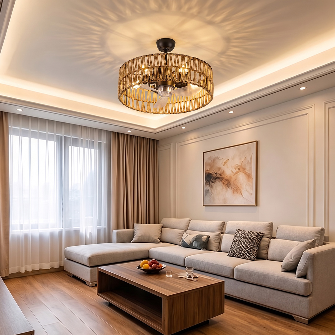 Boho Ceiling Fan Light