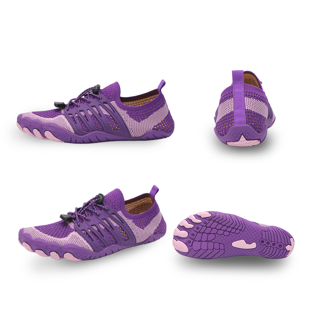 CanyonTrek: Non-Slip All-Environment Barefoot Shoes - Purple
