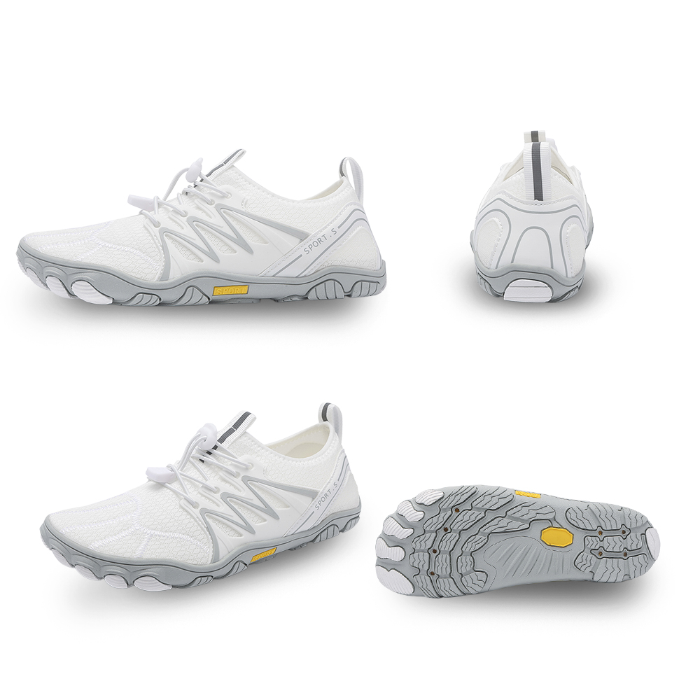 WildStride Pro: All-Terrain Grip Barefoot Shoes (Unisex) - White