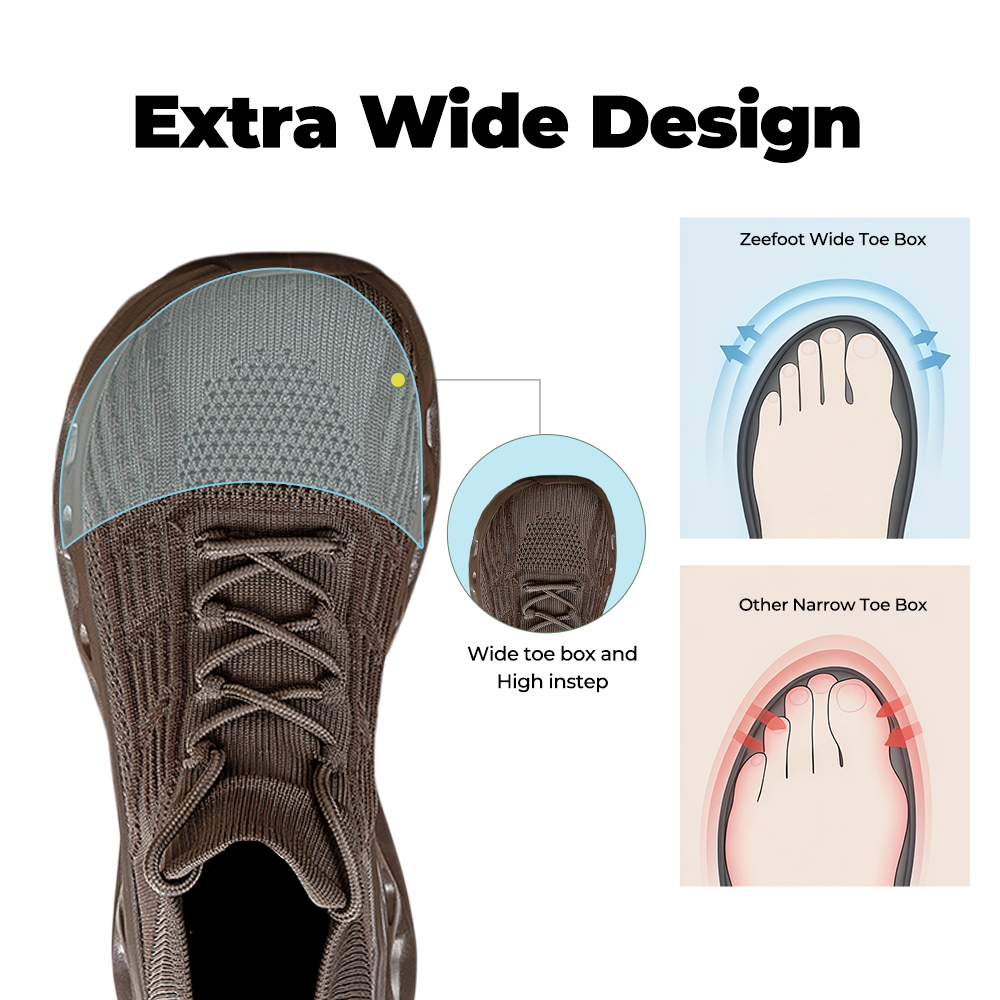 Men's WideToe Grip V3 - Espresso