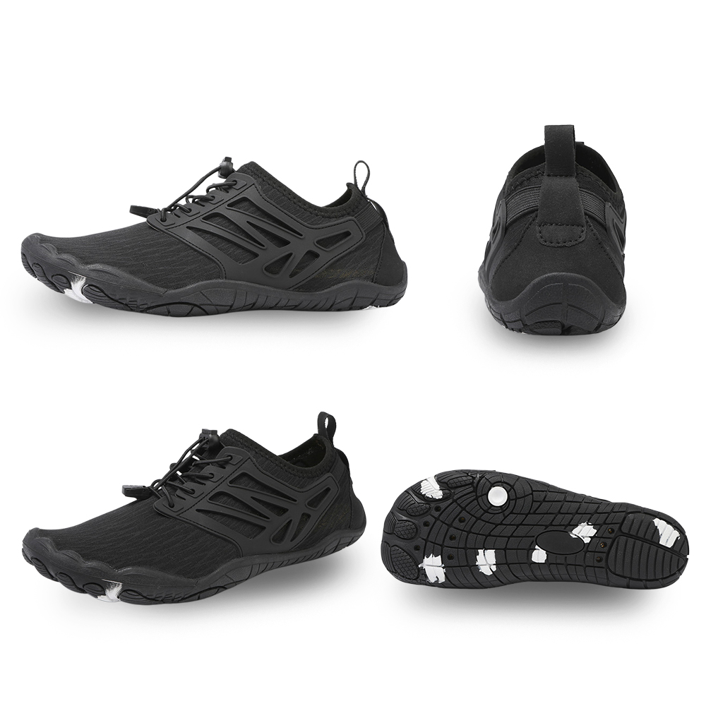 FlowStride - Quick-Dry Breathable Wading Shoes (Unisex) - Black