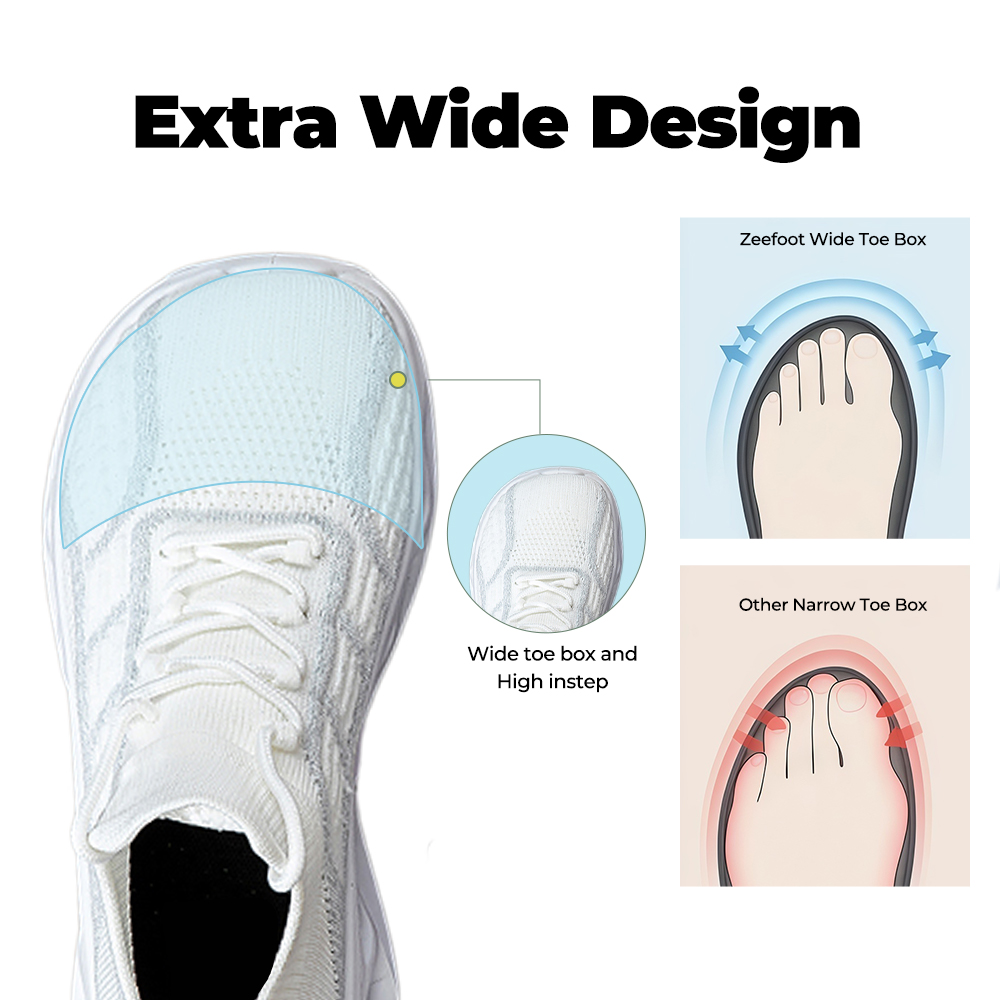 Women's WideToe Grip V3 - Cloud White