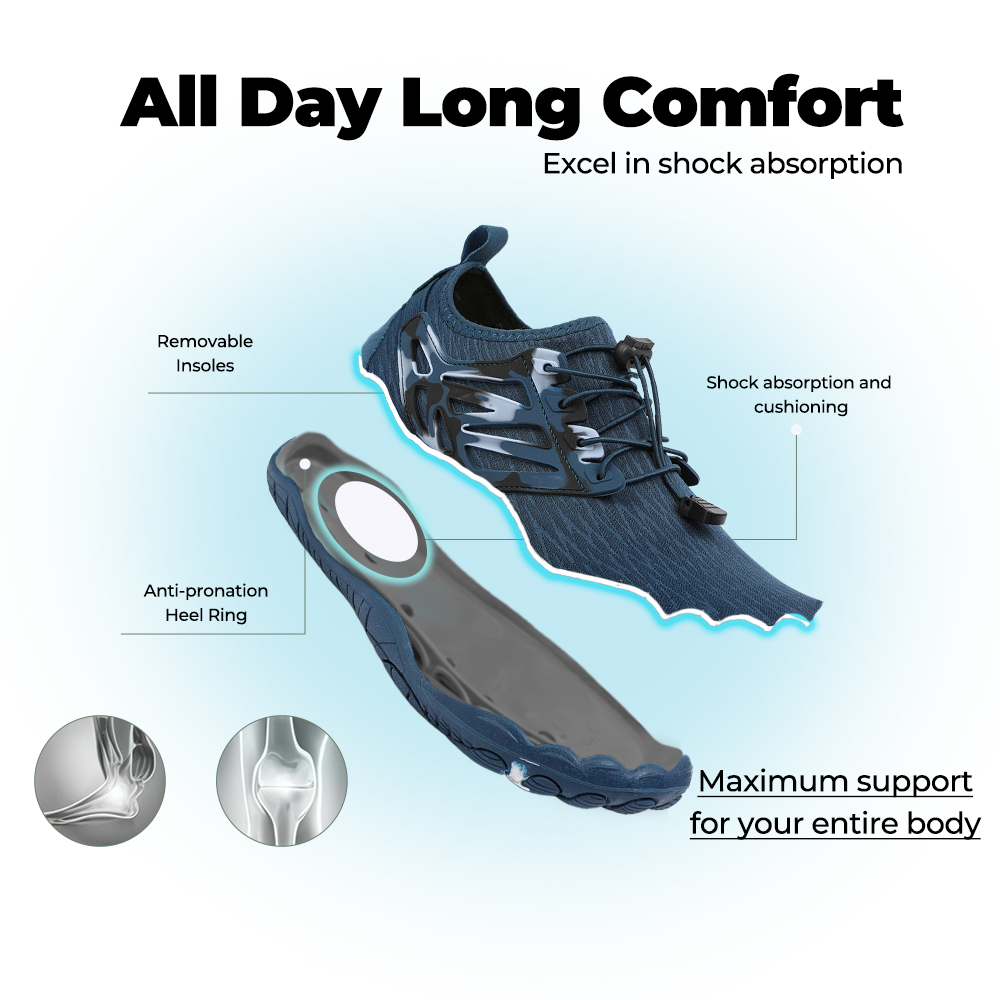 FlowStride - Quick-Dry Breathable Wading Shoes (Unisex) - Lake Blue