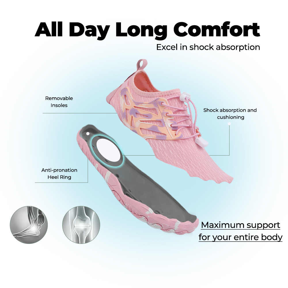FlowStride - Quick-Dry Breathable Wading Shoes (Unisex) - Pink