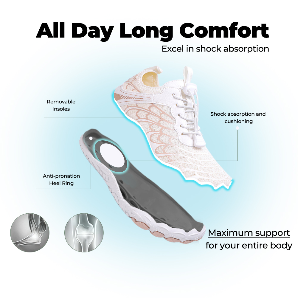 CanyonFlex - Zero Drop Healthy River Shoes (Unisex) - White