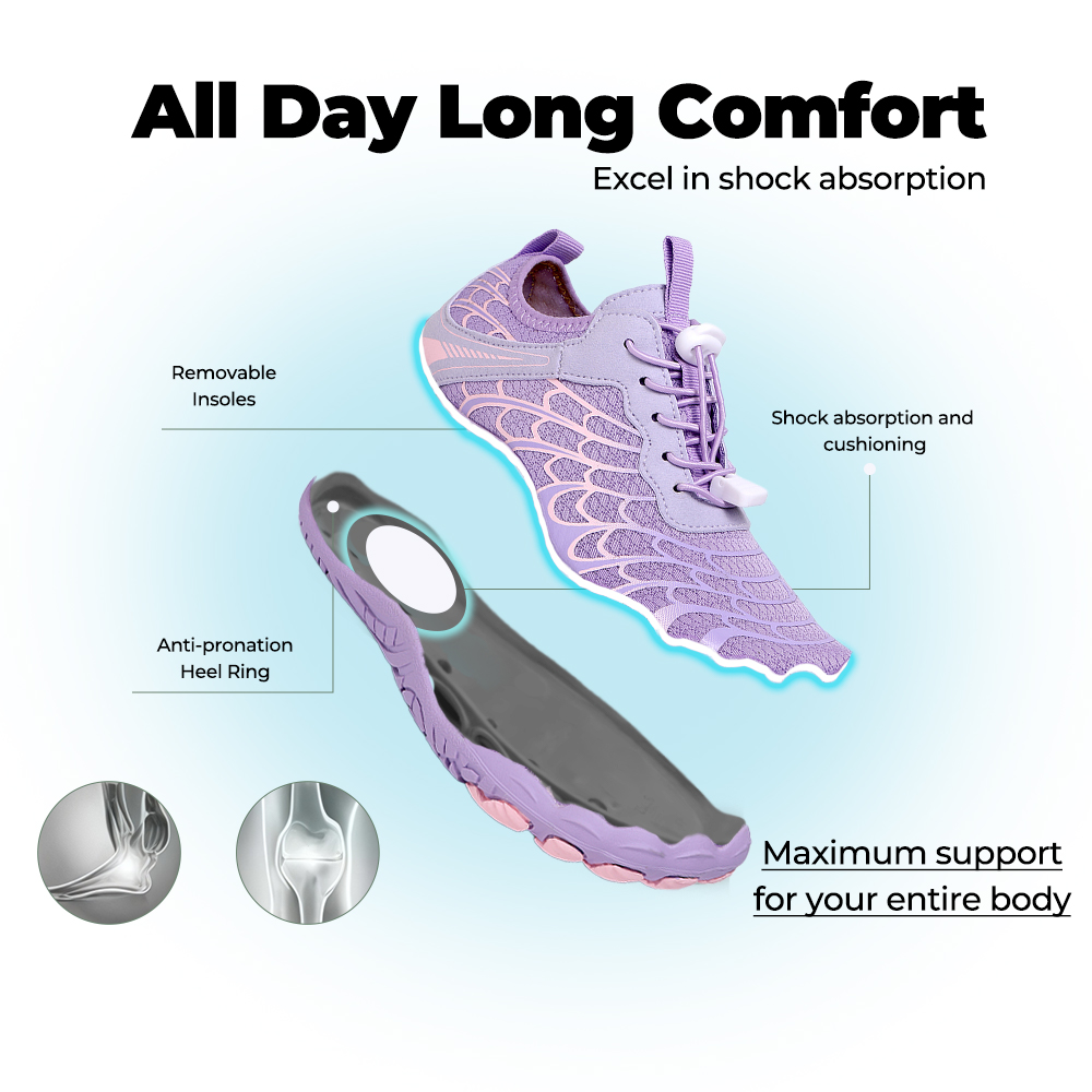 CanyonFlex - Zero Drop Healthy River Shoes (Unisex) - Purple