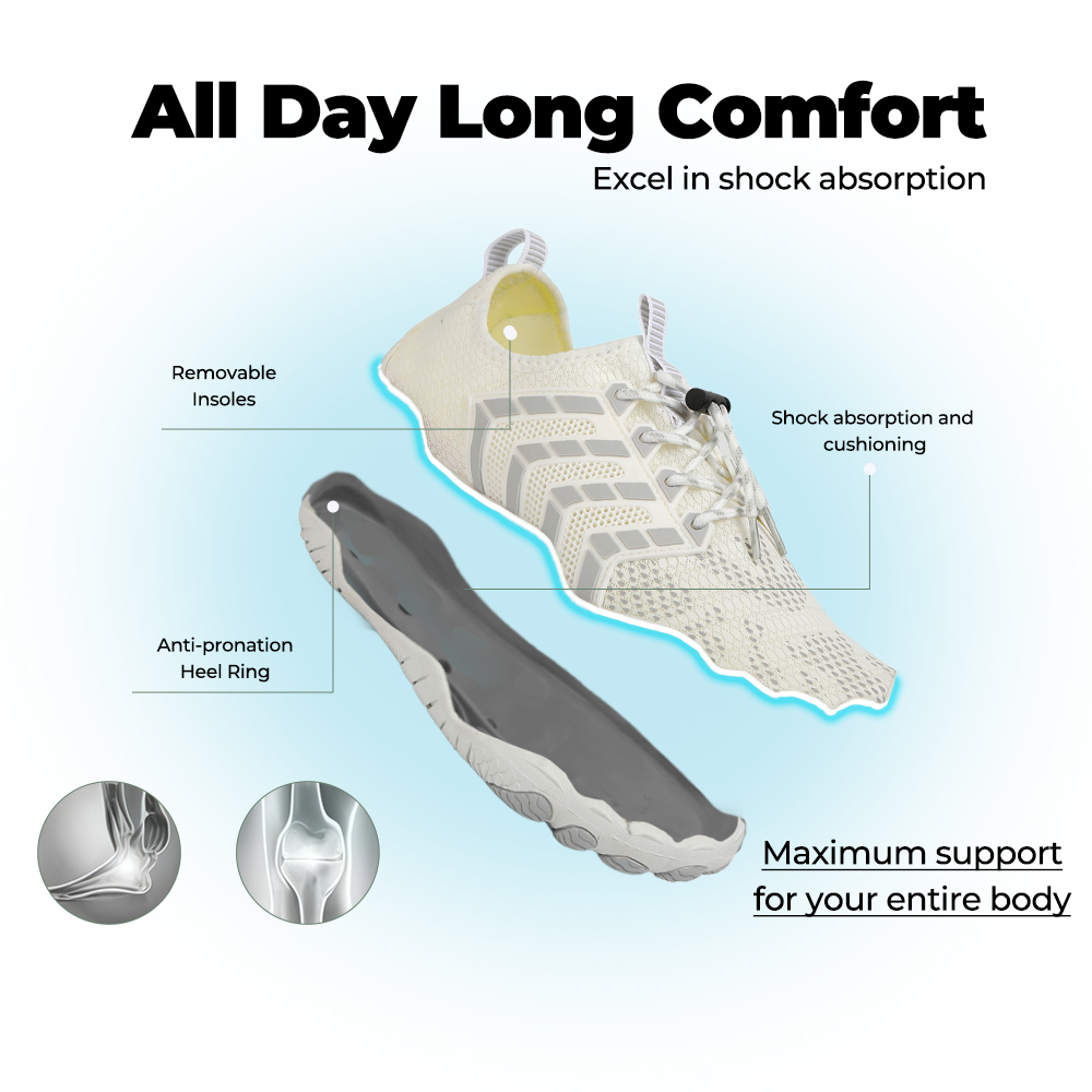 Feel Pro - healthy & comfortable barefoot shoes - White