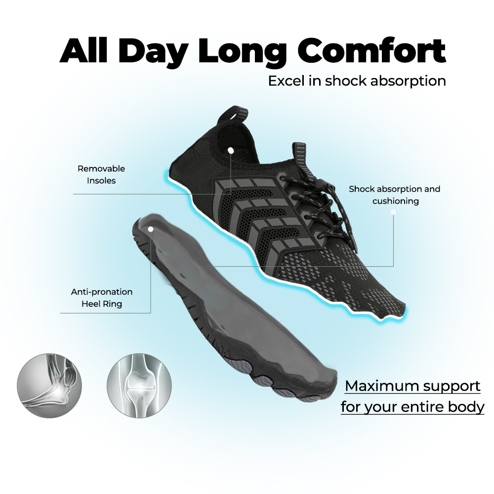 Feel Pro - healthy & comfortable barefoot shoes - Black