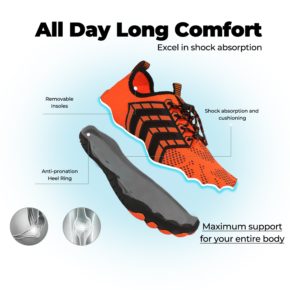Feel Pro - healthy & comfortable barefoot shoes - Orange