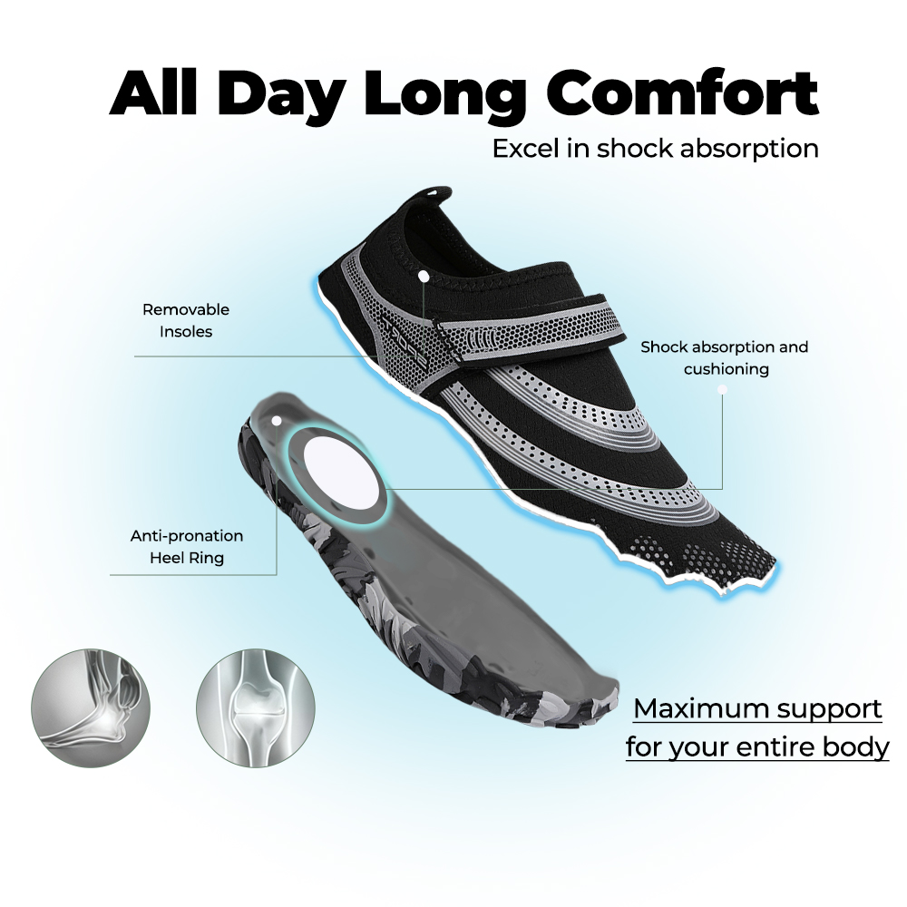 Outdoor Master - slip-resistant & comfortable barefoot shoes - Black