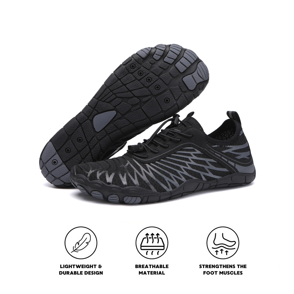 Lorax Pro - Healthy & non-slip barefoot shoes (Unisex) - Black