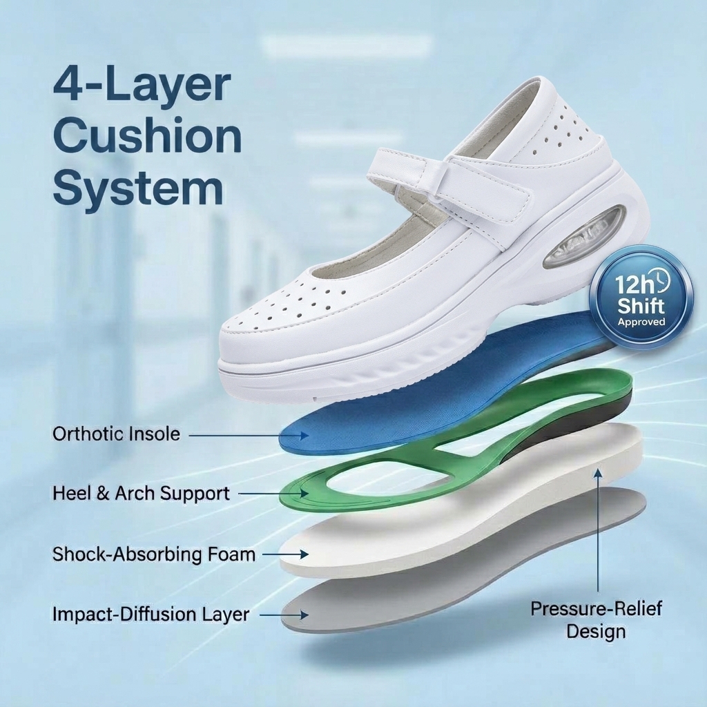 Softswear™ Breeze Air — Breathable Mary Jane Work Shoes for All-Day Comfort
