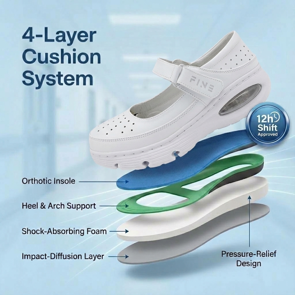 Softswear™ Shift Air — Air-Cushioned Work Shoes for 12-Hour Shifts & All-Day Comfort