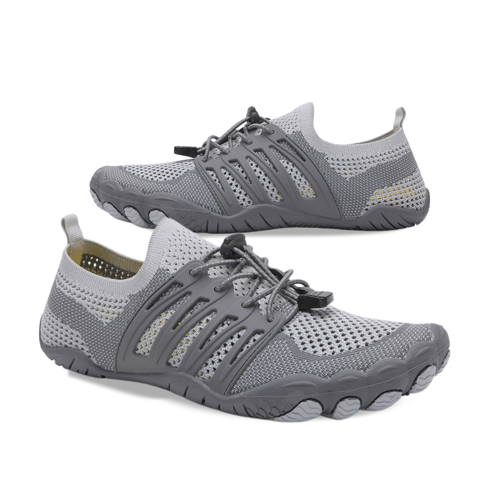 CanyonTrek: Non-Slip All-Environment Barefoot Shoes - Gray