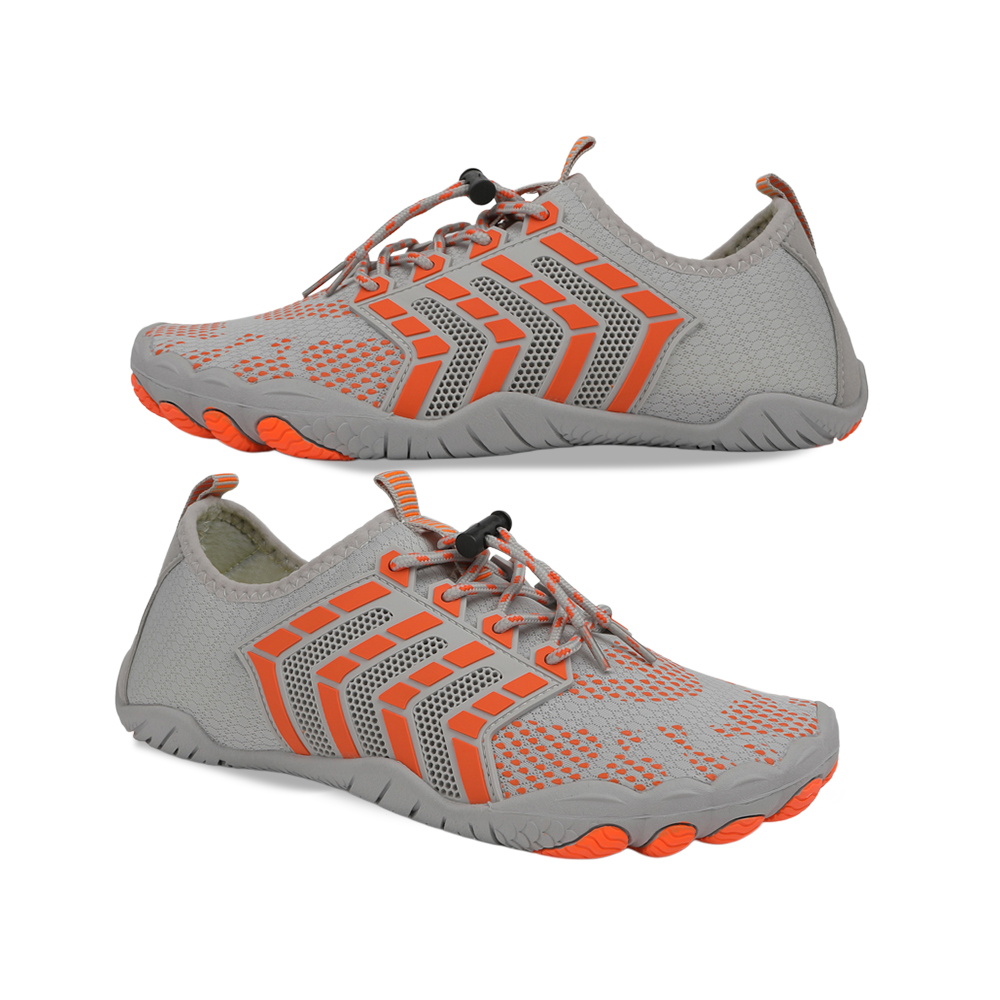 Feel Pro - healthy & comfortable barefoot shoes - Gray Orange