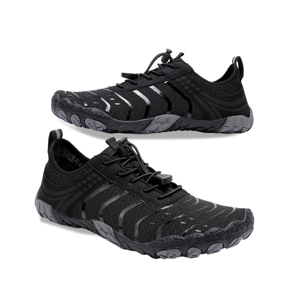 EcoComfort - Ultimate Wellness Barefoot Shoes - Black Gray