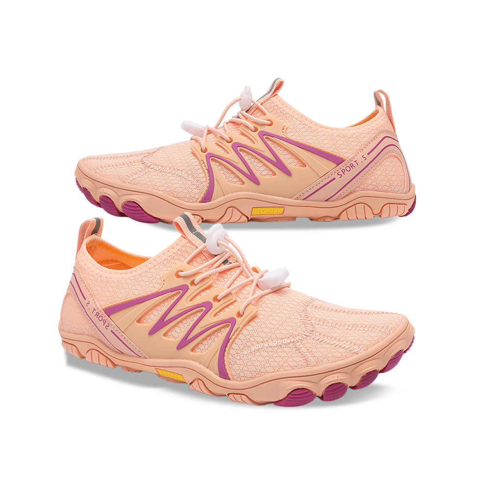 WildStride Pro: All-Terrain Grip Barefoot Shoes (Unisex) - Black Orange