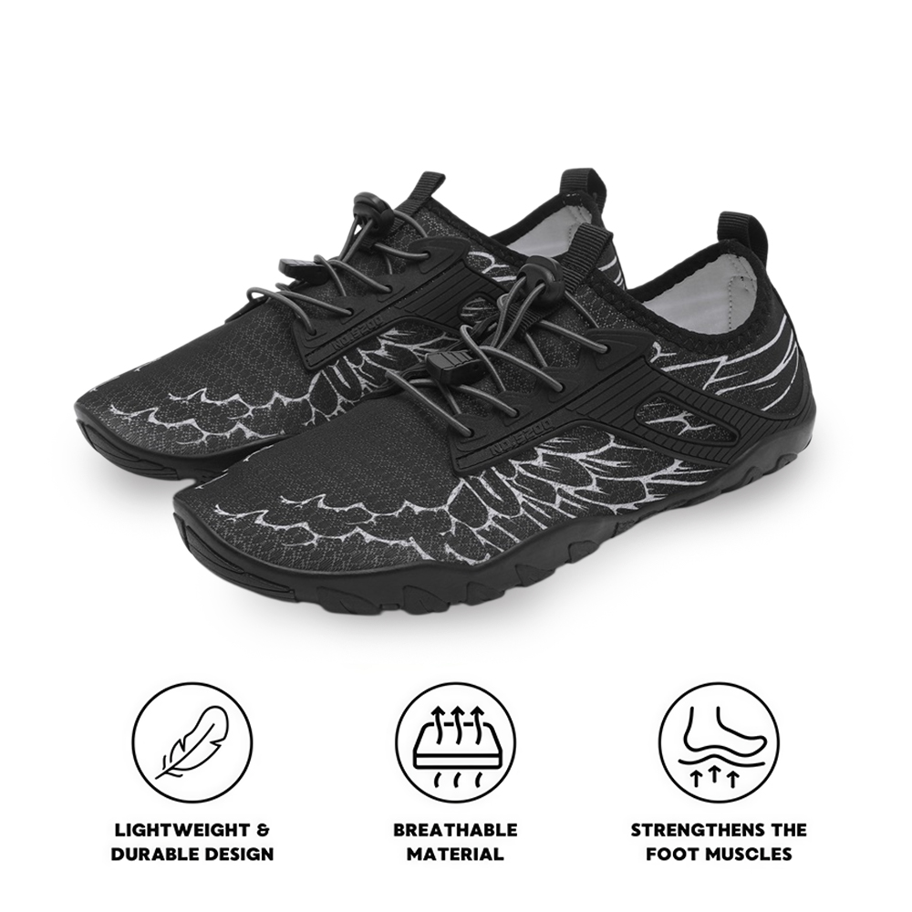 UniGrip - Optimal Health & Traction Shoes (Unisex) - Black