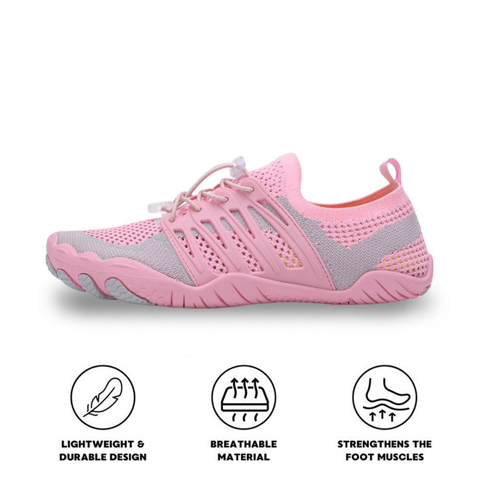 CanyonTrek: Non-Slip All-Environment Barefoot Shoes - Pink