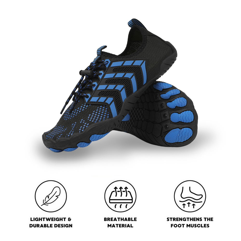 Feel Pro - healthy & comfortable barefoot shoes - Black Blue