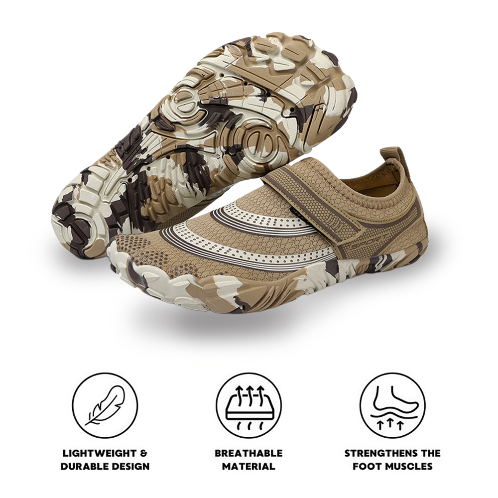 Outdoor Master - slip-resistant & comfortable barefoot shoes - Khaki