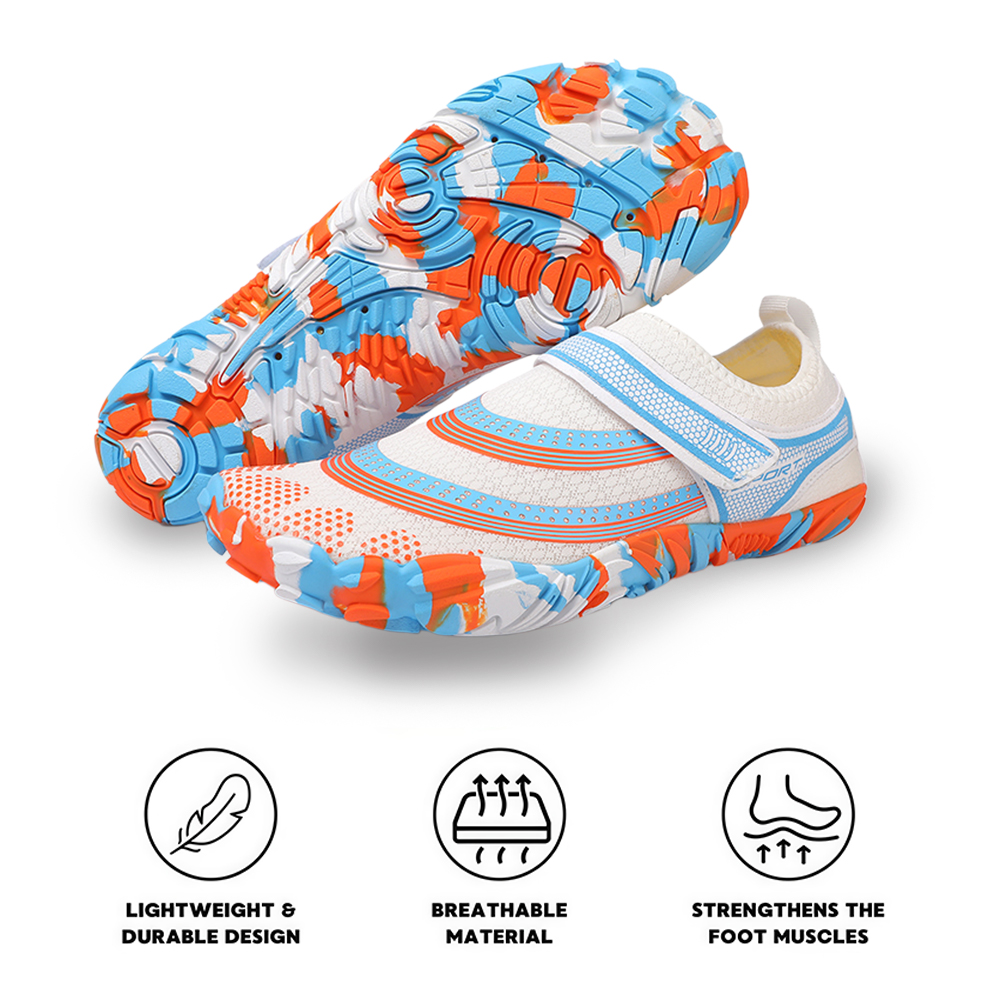 Outdoor Master - slip-resistant & comfortable barefoot shoes - White Blue