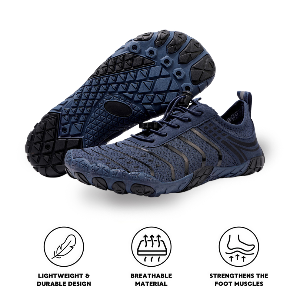 EcoComfort - Ultimate Wellness Barefoot Shoes - Dark Blue