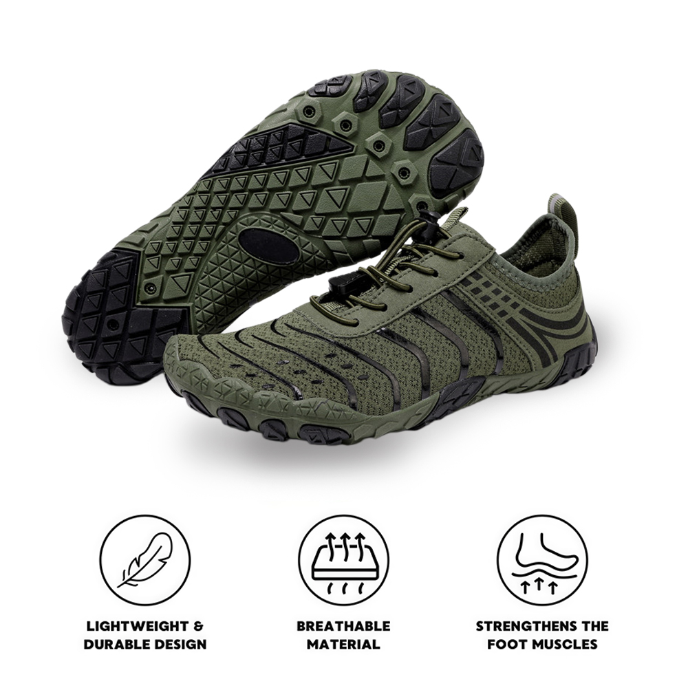 EcoComfort - Ultimate Wellness Barefoot Shoes - Army Green