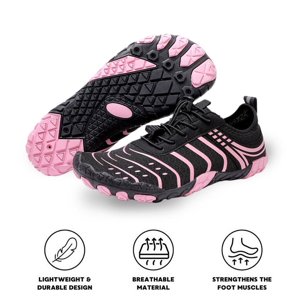 EcoComfort - Ultimate Wellness Barefoot Shoes - Black Pink