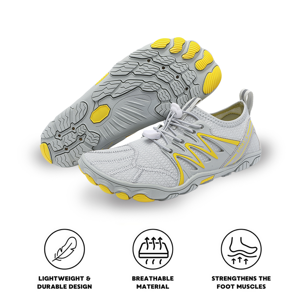WildStride Pro: All-Terrain Grip Barefoot Shoes (Unisex) - Gray