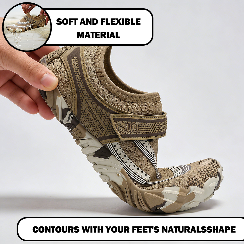 Outdoor Master - slip-resistant & comfortable barefoot shoes - Khaki