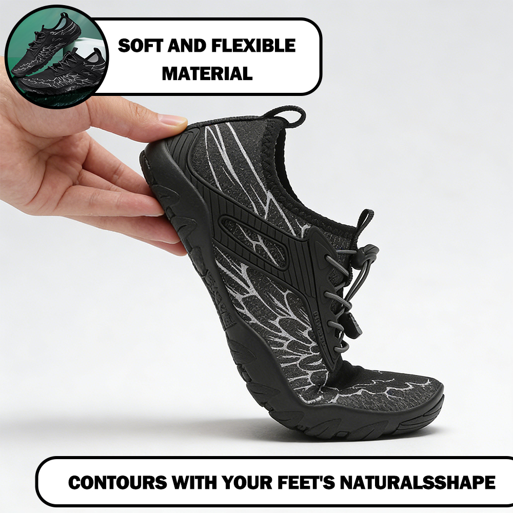 UniGrip - Optimal Health & Traction Shoes (Unisex) - Black