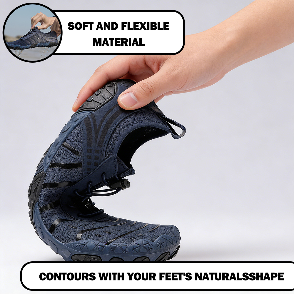 EcoComfort - Ultimate Wellness Barefoot Shoes - Dark Blue