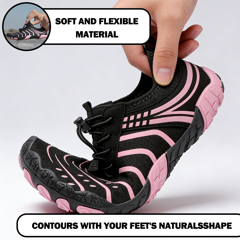 EcoComfort - Ultimate Wellness Barefoot Shoes - Black Pink