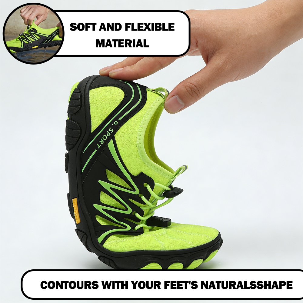 WildStride Pro: All-Terrain Grip Barefoot Shoes (Unisex) - Green