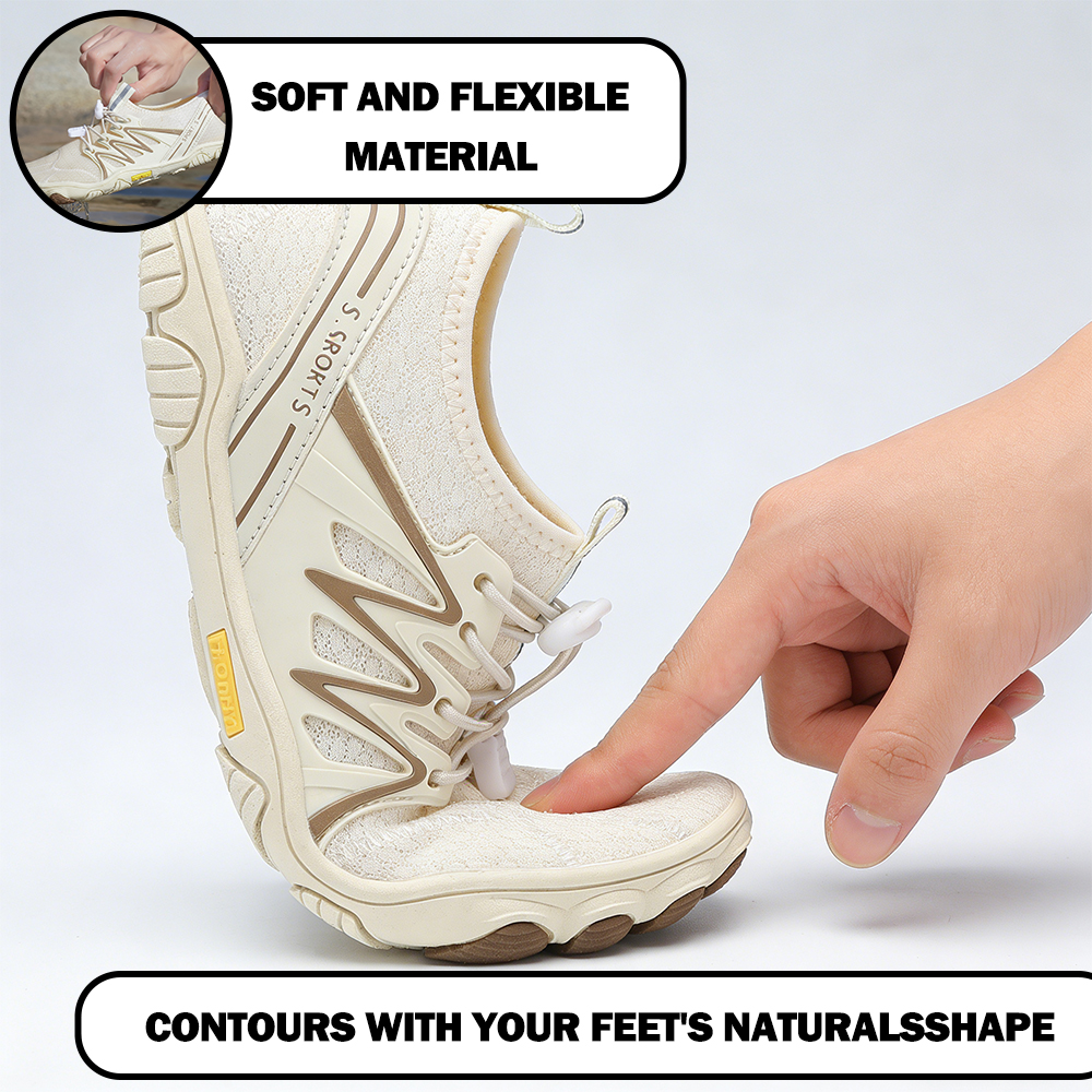 WildStride Pro: All-Terrain Grip Barefoot Shoes (Unisex) - Beige