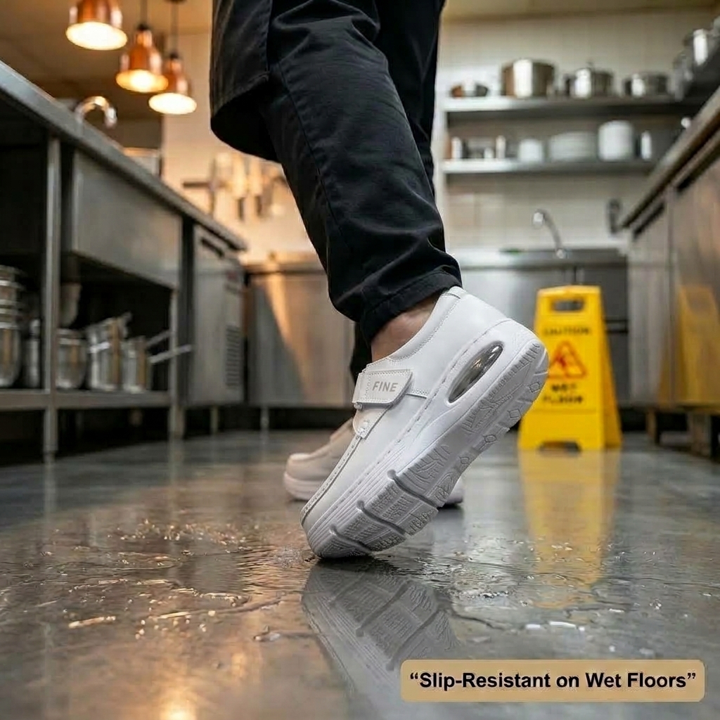 Softswear™ Secure Air — Air-Cushioned Hook-and-Loop Work Shoes for All-Day Comfort
