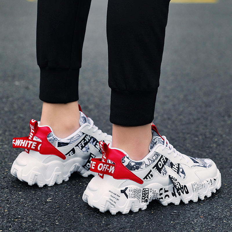 Softswear® All-Day Pain Relief Walking Shoes - White Red