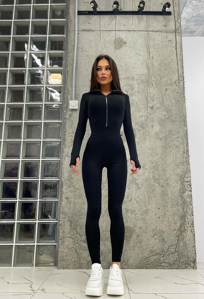 Oxya Czarny Kombinezon Modelujący