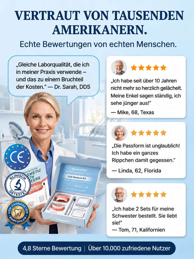 【✨ Präzisions-Prothese ✨】Die smarte Lösung für ein strahlendes Lächeln! 😁