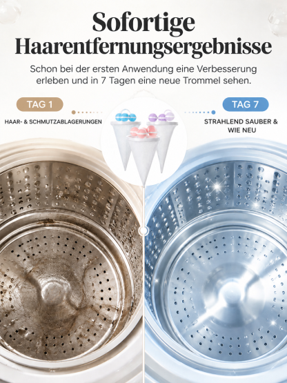 【✨ Wäsche-Flusensieb ✨】Haarmagnet für die Wäsche: Schützt die Pumpe vor Verstopfung!🧼