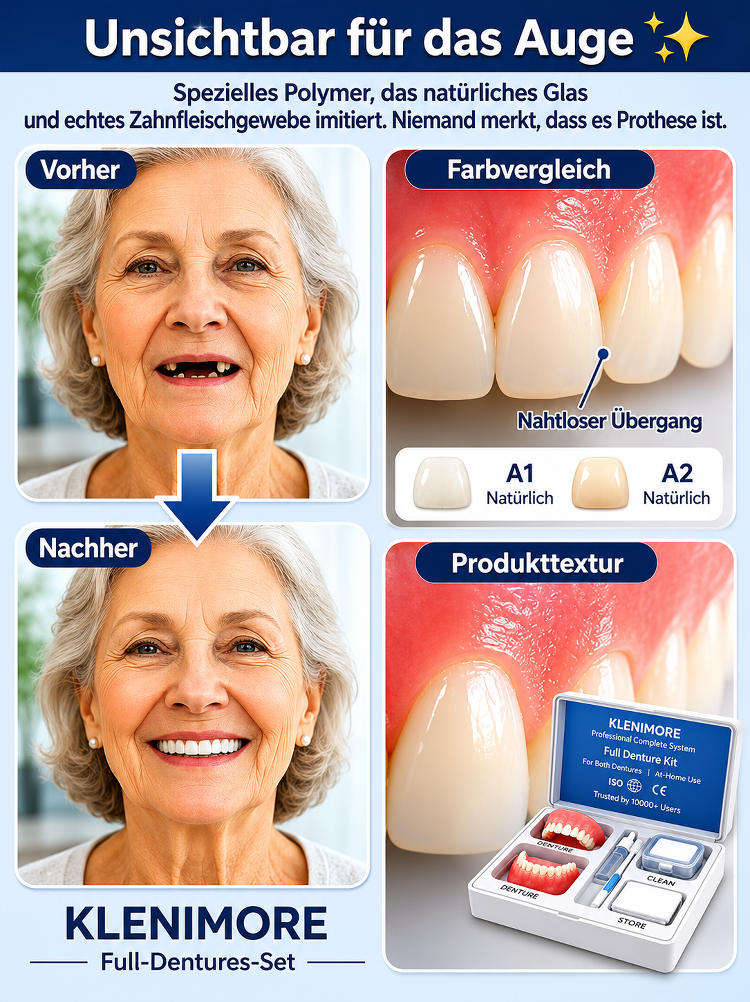 【✨ Präzisions-Prothese ✨】Neues Lächeln in nur 3 Minuten: Absolut unsichtbar! 😁