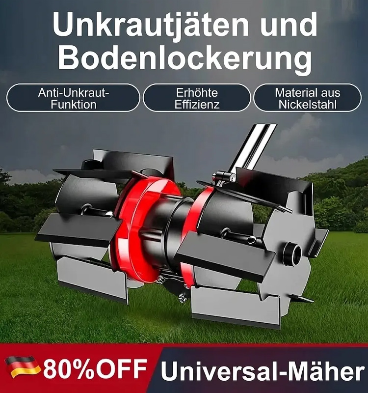 【💯 Nie wieder Rückenschmerzen! 💯】Terra-Titan Pro 🚜 50% schneller pflügen. 🛡️ 10 Jahre Garantie auf Titan-Klingen.